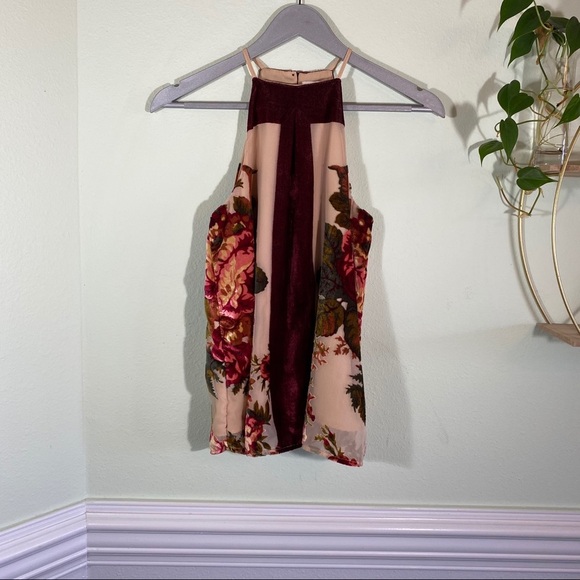 Clover + Scout Velvet Rose Top Size XS - Picture 2 of 8